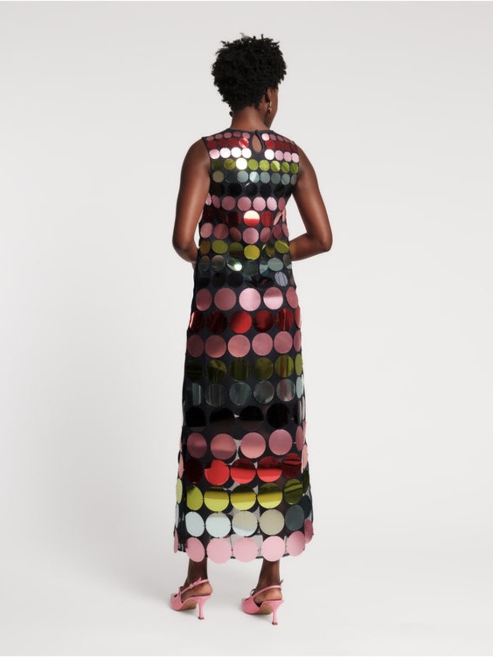 FRANCES VALENTINE X ATLANTIC-PACIFIC Sequin Maxi Dress Size Small NWT - Picture 7 of 16